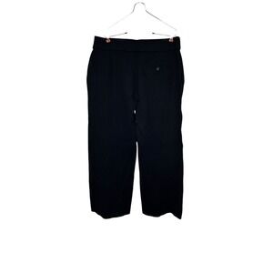 Spanx Women's Dress Pants Wide Leg Pockets Ponte Flare Wide Leg Stretch Black 1X